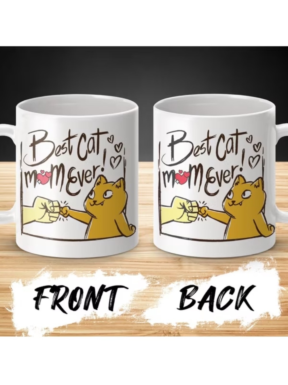 “Best Cat Mom Ever' Mug - Picture 4 of 7